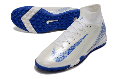 Nike Air Zoom Mercurial Superfly 10 Elite TF High-Tops Football Shoes - Beige/Blue