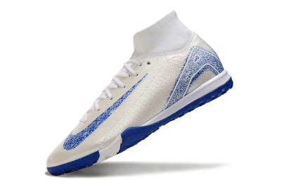 Nike Air Zoom Mercurial Superfly 10 Elite TF High-Tops Football Shoes - Beige/Blue