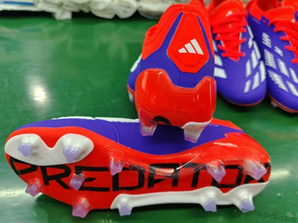 Adidas Predator Elite FG Low-Tops Football Boots - Blue/White/Red