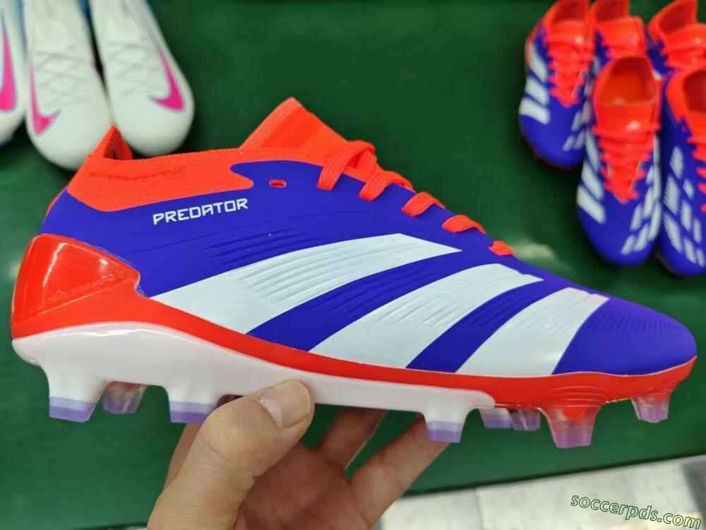 Adidas Predator Elite FG Low-Tops Football Boots - Blue/White/Red