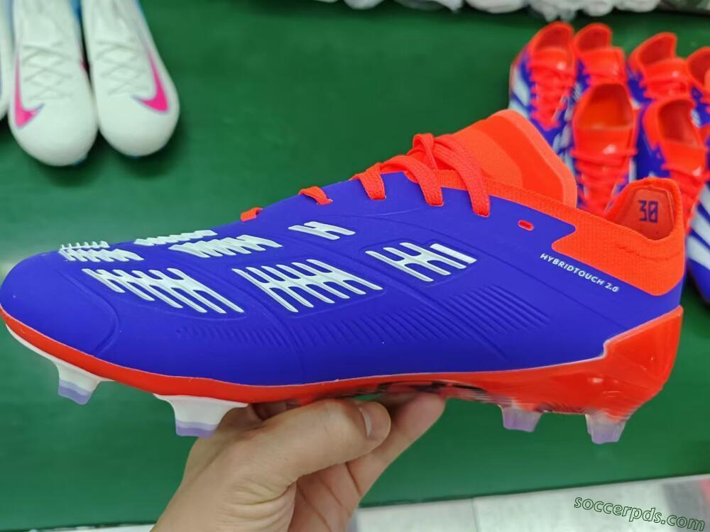 Adidas Predator Elite FG Low-Tops Football Boots - Blue/White/Red