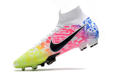 Nike Mercurial Superfly 7 Elite FG High-Tops Football Boots - Yellow/Pink/Blue