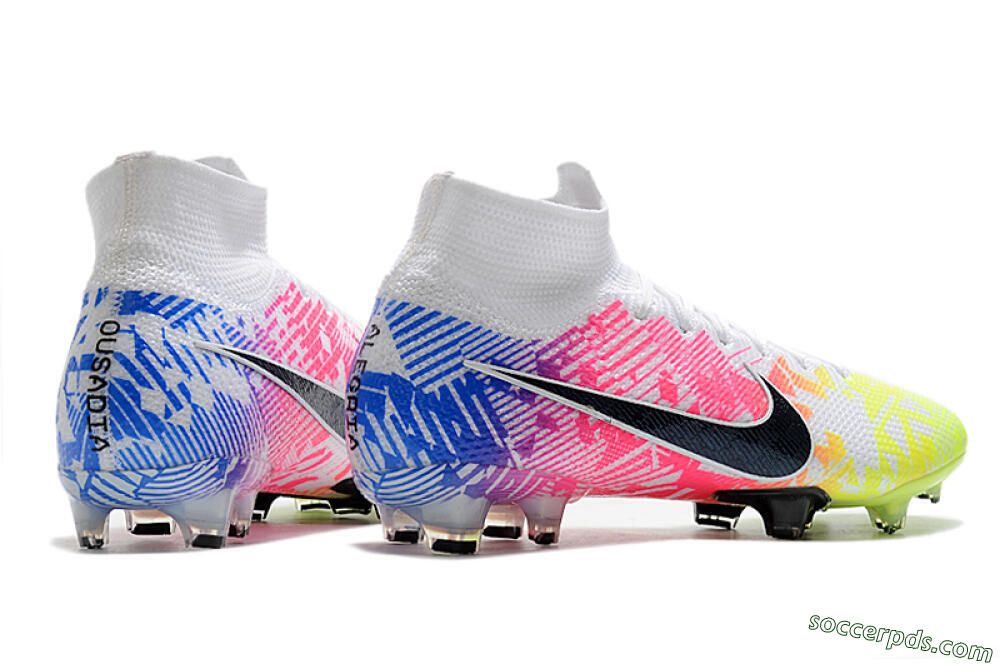 Nike Mercurial Superfly 7 Elite FG High-Tops Football Boots - Yellow/Pink/Blue 9