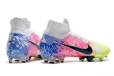Nike Mercurial Superfly 7 Elite FG High-Tops Football Boots - Yellow/Pink/Blue