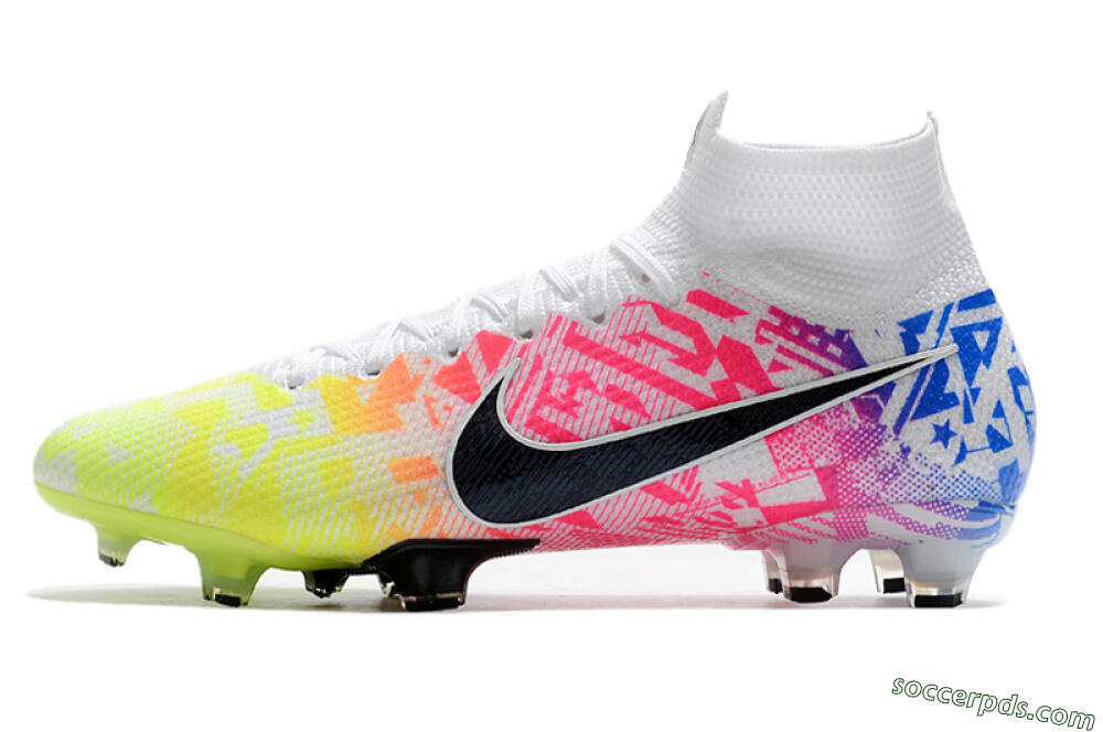 Nike Mercurial Superfly 7 Elite FG High-Tops Football Boots - Yellow/Pink/Blue 2