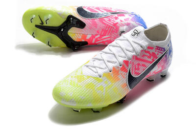 Nike Mercurial Vapor 13 Elite FG Low-Tops Football Boots - Yellow/Pink/Blue