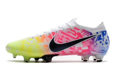 Nike Mercurial Vapor 13 Elite FG Low-Tops Football Boots - Yellow/Pink/Blue