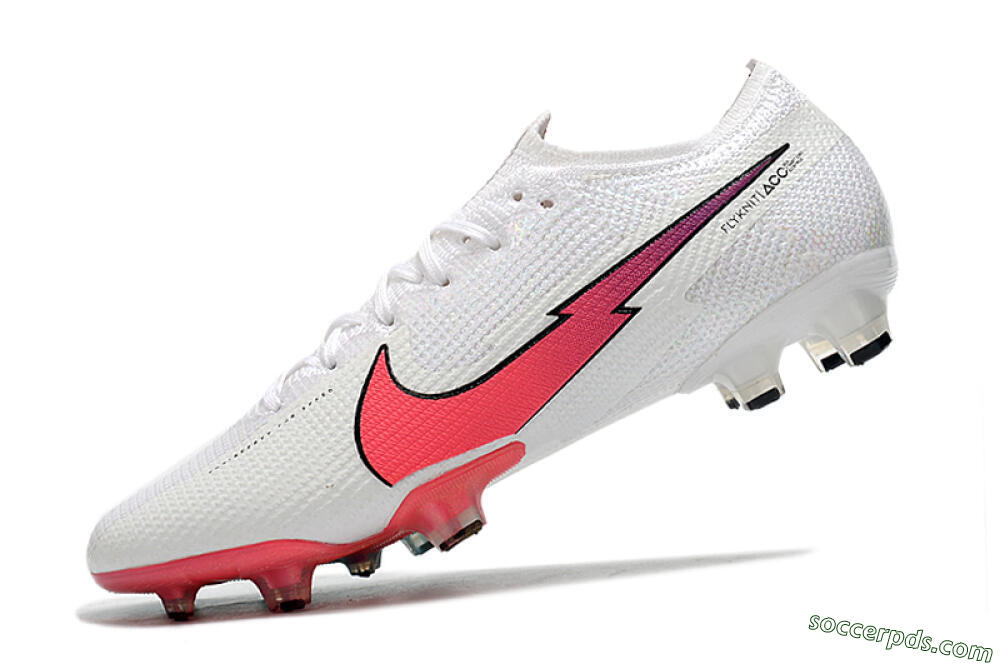 Nike Mercurial Vapor 13 Elite FG Low-Tops Football Boots - White/Red/Blue 8