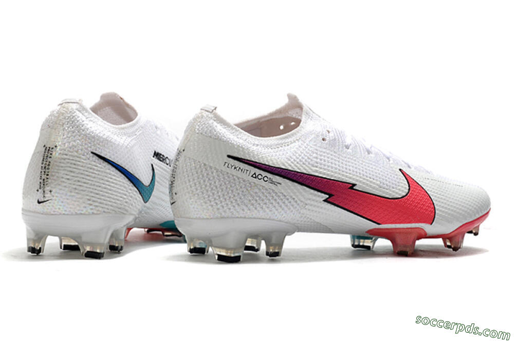 Nike Mercurial Vapor 13 Elite FG Low-Tops Football Boots - White/Red/Blue 9