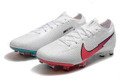 Nike Mercurial Vapor 13 Elite FG Low-Tops Football Boots - White/Red/Blue