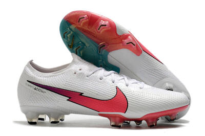 Nike Mercurial Vapor 13 Elite FG Low-Tops Football Boots - White/Red/Blue