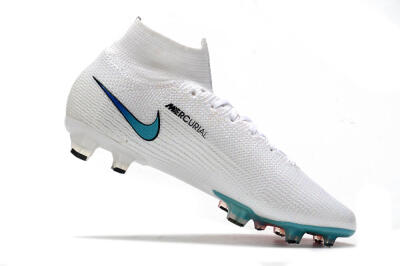 Nike Mercurial Superfly 7 Elite FG High-Tops Football Boots - White/Red/Blue