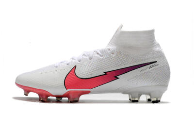 Nike Mercurial Superfly 7 Elite FG High-Tops Football Boots - White/Red/Blue