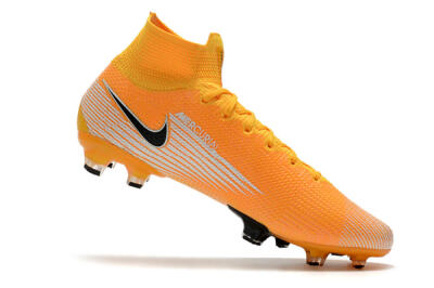 Nike Mercurial Superfly 7 Elite FG High-Tops Football Boots - Orange/White/Black