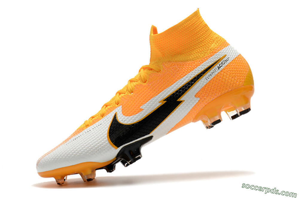 Nike Mercurial Superfly 7 Elite FG High-Tops Football Boots - Orange/White/Black 8