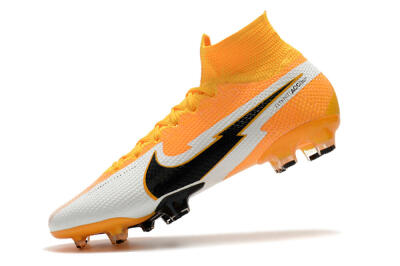 Nike Mercurial Superfly 7 Elite FG High-Tops Football Boots - Orange/White/Black