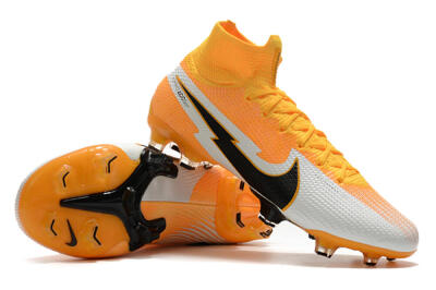 Nike Mercurial Superfly 7 Elite FG High-Tops Football Boots - Orange/White/Black