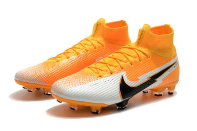 Nike Mercurial Superfly 7 Elite FG High-Tops Football Boots - Orange/White/Black