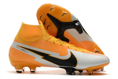 Nike Mercurial Superfly 7 Elite FG High-Tops Football Boots - Orange/White/Black