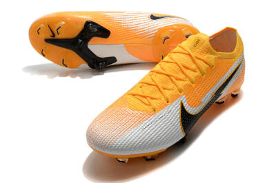 Nike Mercurial Vapor 13 Elite FG Low-Tops Football Boots - Orange/White/Black