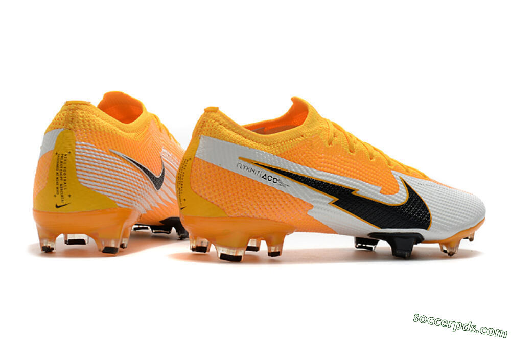 Nike Mercurial Vapor 13 Elite FG Low-Tops Football Boots - Orange/White/Black 9