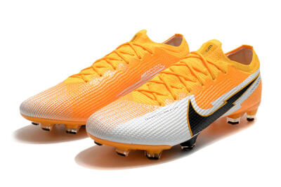 Nike Mercurial Vapor 13 Elite FG Low-Tops Football Boots - Orange/White/Black
