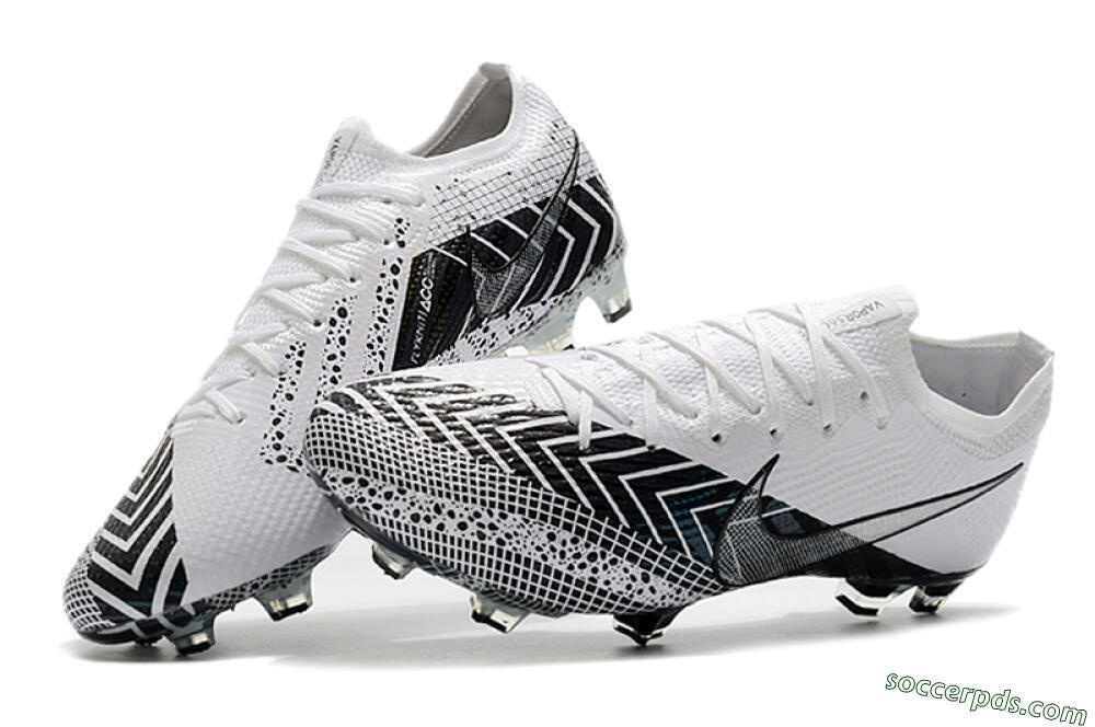 Nike Mercurial Vapor 13 Elite FG Low-Tops Football Boots - Black/White/Blue 6