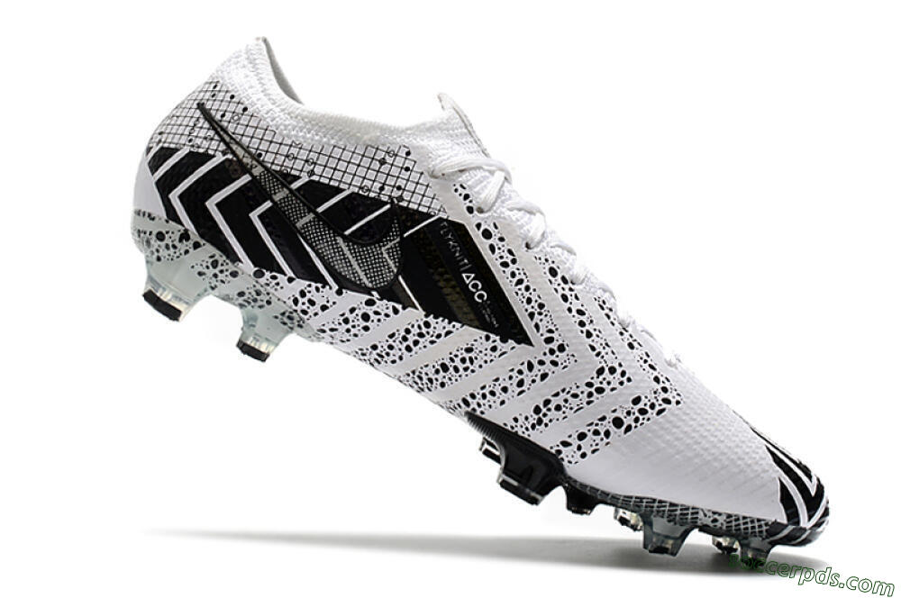 Nike Mercurial Vapor 13 Elite FG Low-Tops Football Boots - Black/White/Blue 7