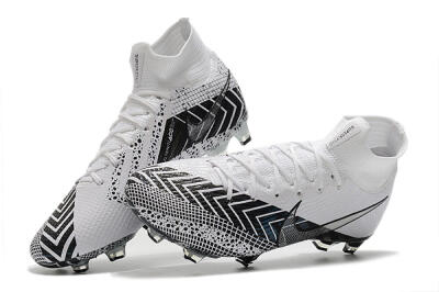Nike Mercurial Superfly 7 Elite FG High-Tops Football Boots - Black/White/Blue