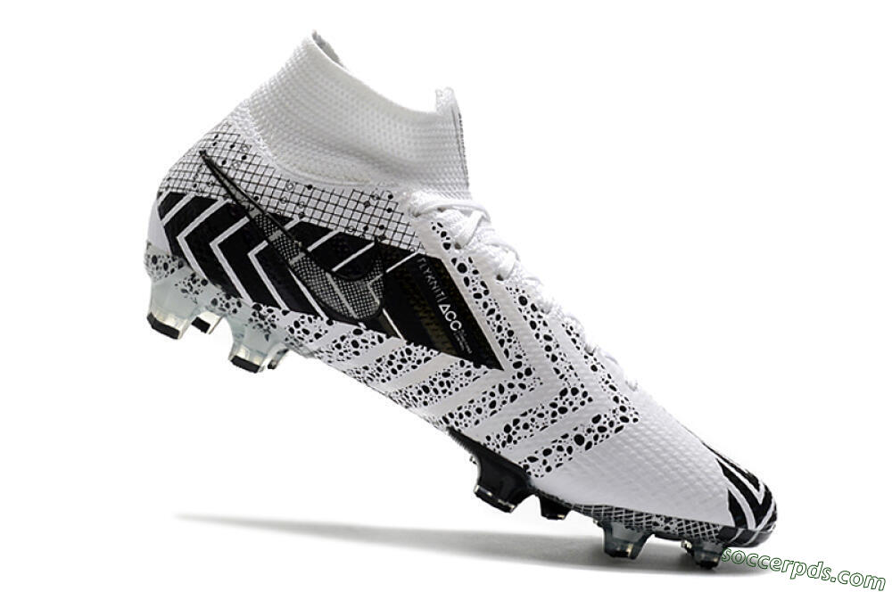 Nike Mercurial Superfly 7 Elite FG High-Tops Football Boots - Black/White/Blue 7