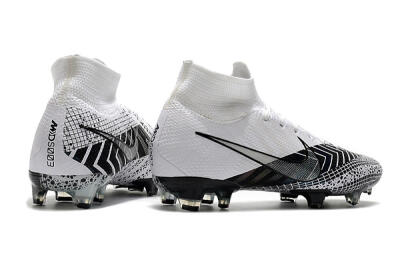 Nike Mercurial Superfly 7 Elite FG High-Tops Football Boots - Black/White/Blue
