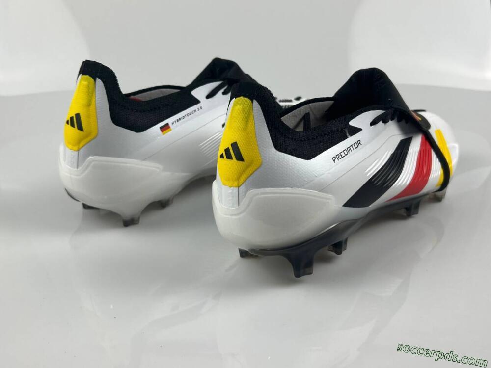 Adidas Predator Elite Foldover Tongue FG Low-Tops Football Boots - White/Black/Red/Yellow