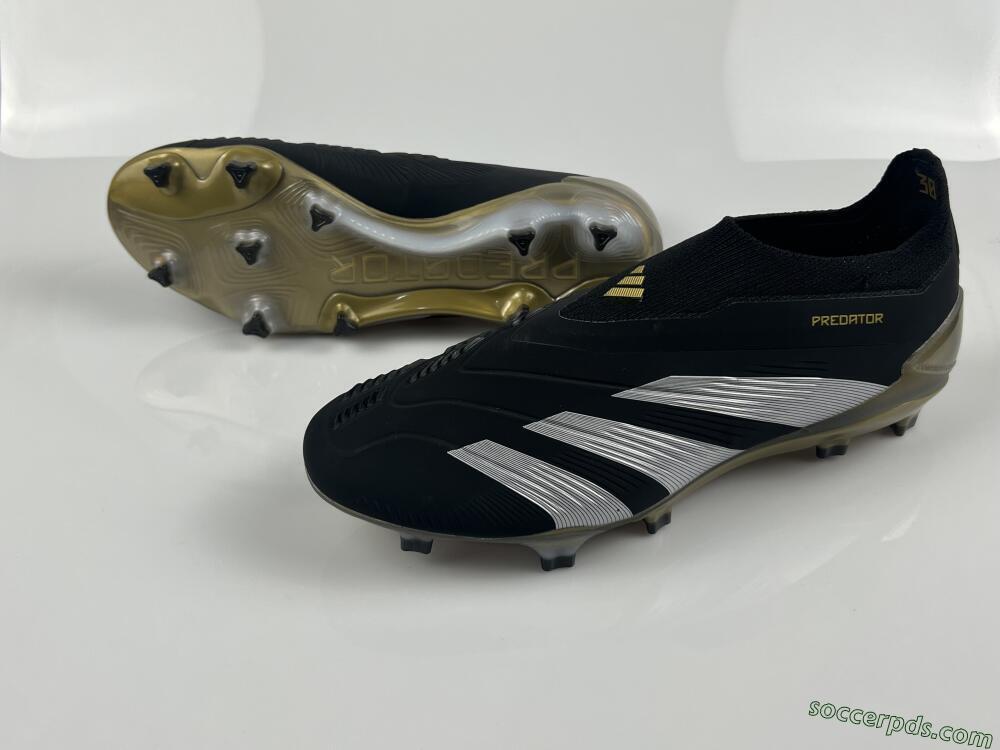 Adidas Predator Accuracy+ FG Low-Tops Football Boots - Black/White/Gold