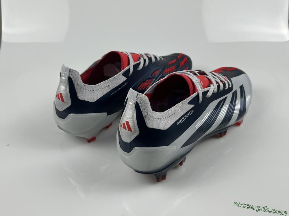 Adidas Predator Accuracy Elite FG Low-Tops Football Boots - Silver/Blue/Red
