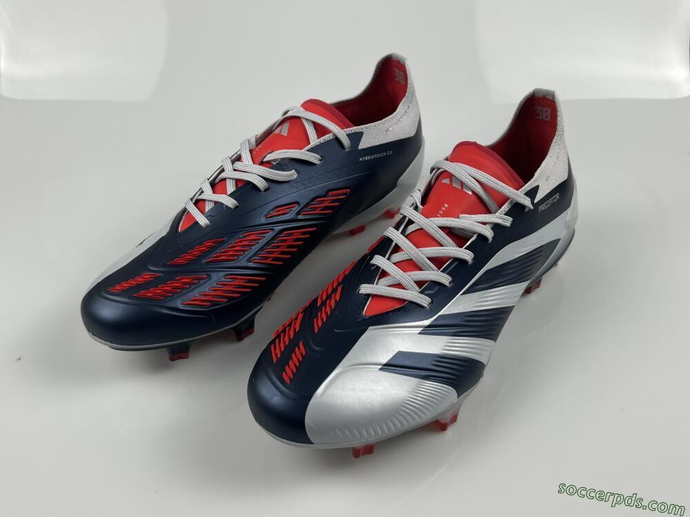 Adidas Predator Accuracy Elite FG Low-Tops Football Boots - Silver/Blue/Red