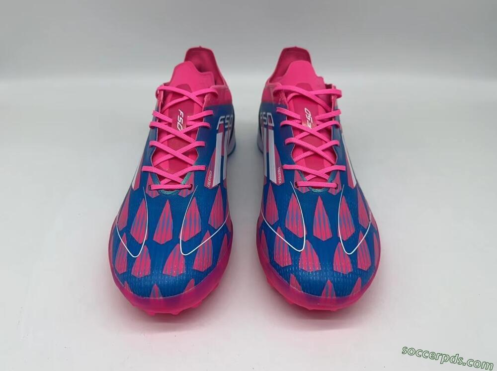 Adidas F50 Elite TF Low-Tops Football Shoes - Blue/Pink/White