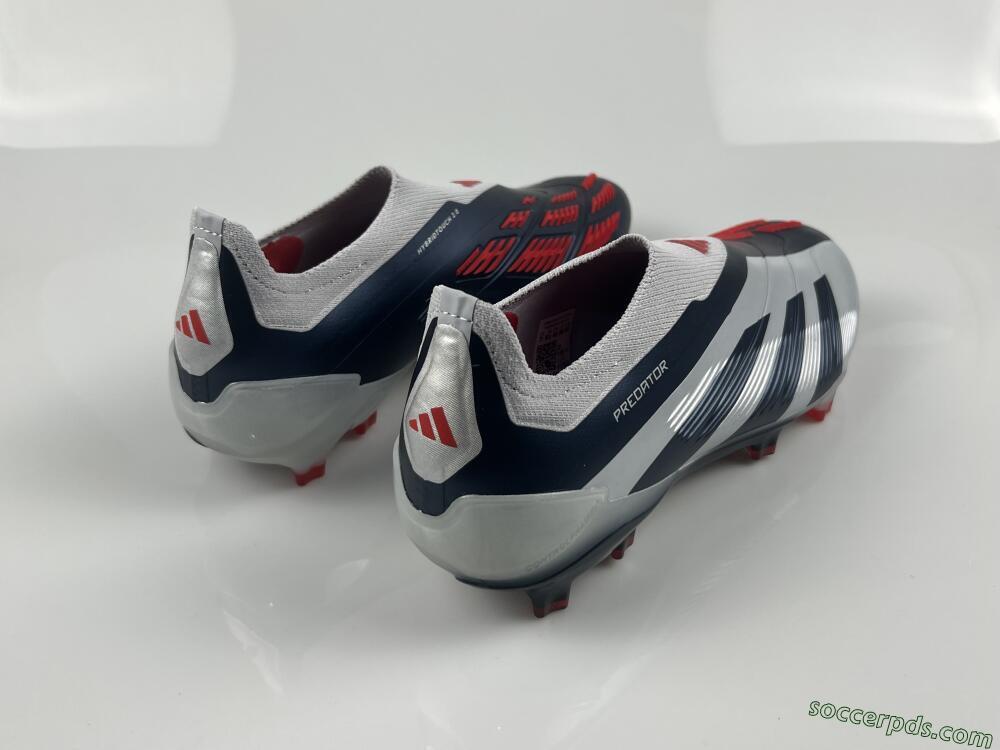 Adidas Predator Accuracy+ Laceless FG Low-Tops Football Boots - Silver/Blue/Red