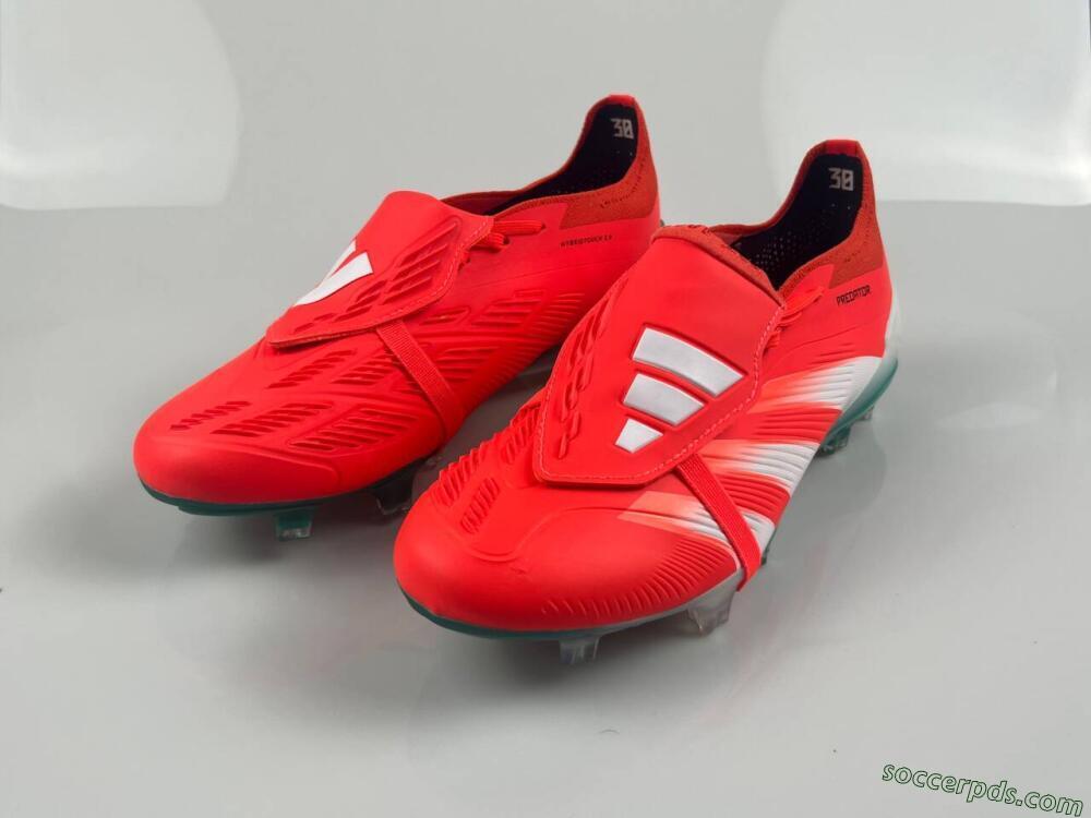 Adidas Predator Elite Foldover Tongue FG Low-Tops Football Boots - Red/White/Green