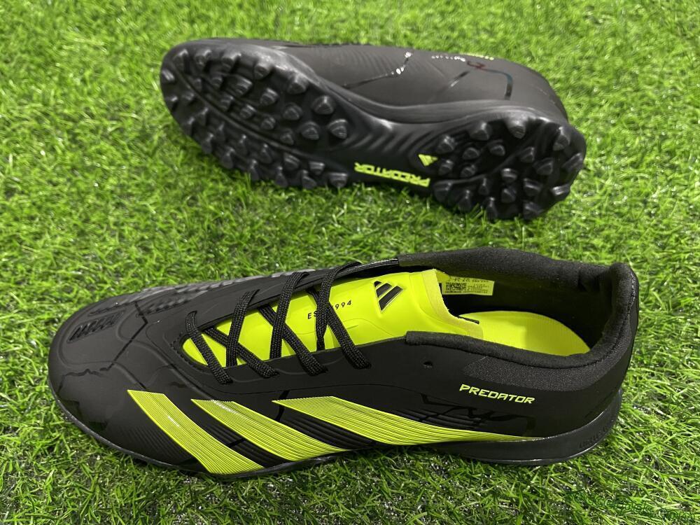 Adidas Predator 24 Elite TF Low-Tops Football Shoes - Black/Yellow/Grey