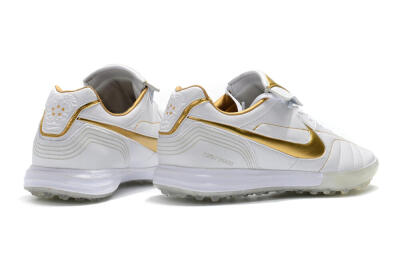 Nike Tiempo Legend 7 Elite R10 TF Low-Tops Football Shoes - White/Gold