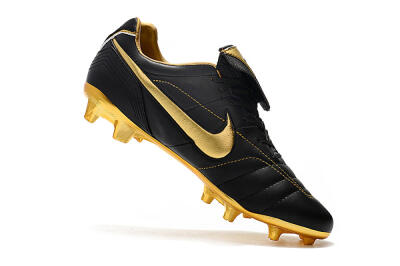 Nike Tiempo Legend 7 Elite R10 FG Low-Tops Football Boots - Black/Gold
