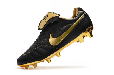 Nike Tiempo Legend 7 Elite R10 FG Low-Tops Football Boots - Black/Gold