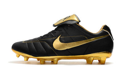 Nike Tiempo Legend 7 Elite R10 FG Low-Tops Football Boots - Black/Gold