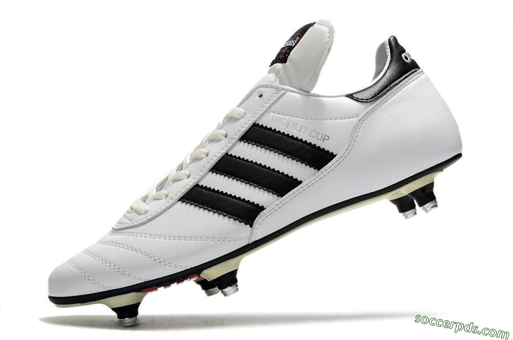 Adidas Copa World Cup SG Low-Tops Football Boots - White/Black/Red 5