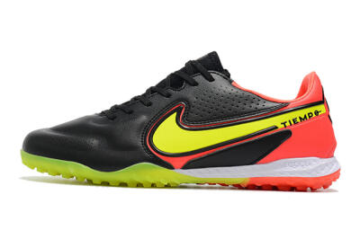 Nike React Tiempo Legend 9 Pro TF Low-Tops Football Shoes - Black/Yellow/Red