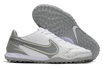 Nike React Tiempo Legend 9 Pro TF Low-Tops Football Shoes - Grey/White