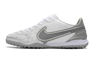Nike React Tiempo Legend 9 Pro TF Low-Tops Football Shoes - Grey/White