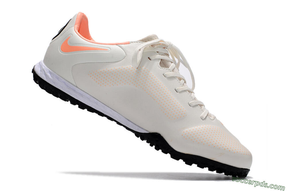 Nike React Tiempo Legend 9 Pro TF Low-Tops Football Shoes - White/Yellow/Black 4