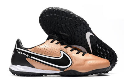 Nike React Tiempo Legend 9 Pro TF Low-Tops Football Shoes - Gold/White/Black