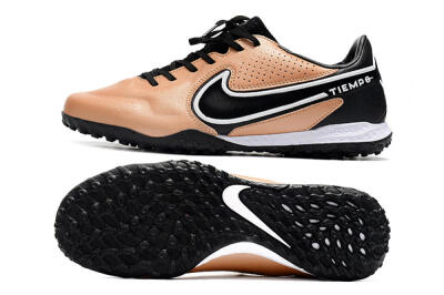 Nike React Tiempo Legend 9 Pro TF Low-Tops Football Shoes - Gold/White/Black